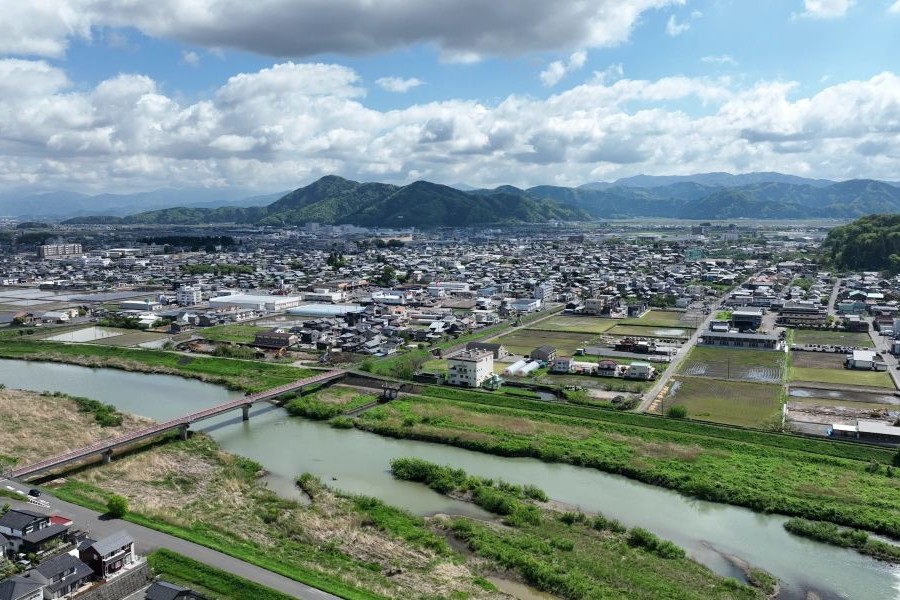 上空から見た福井