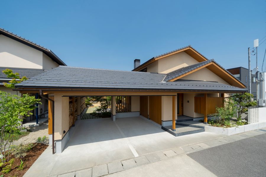 モデルハウス『里音』の外観