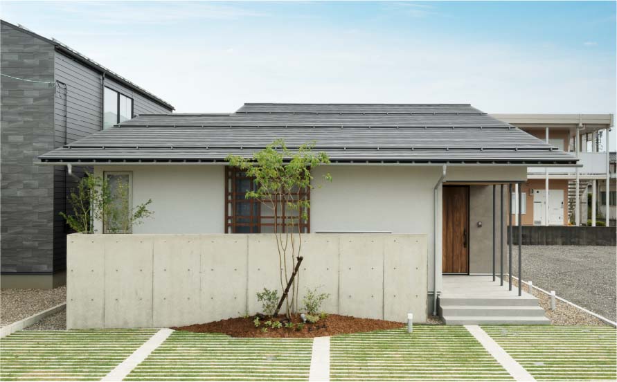 住宅展示場エーシンパークの平屋モデルハウス