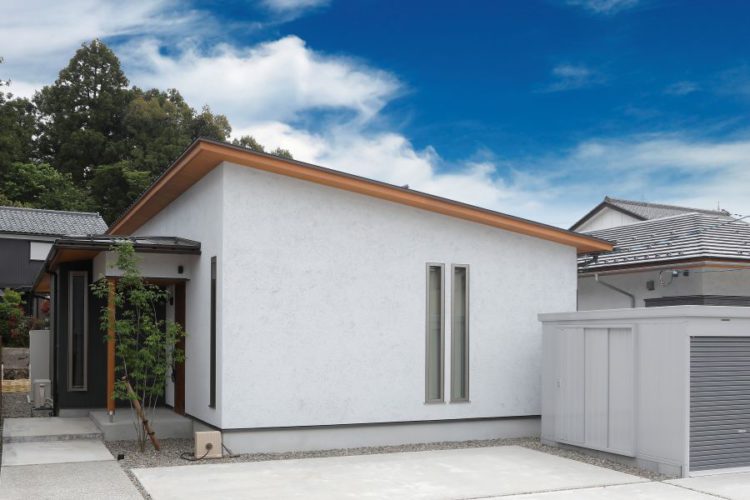 シンプルな平屋の外観